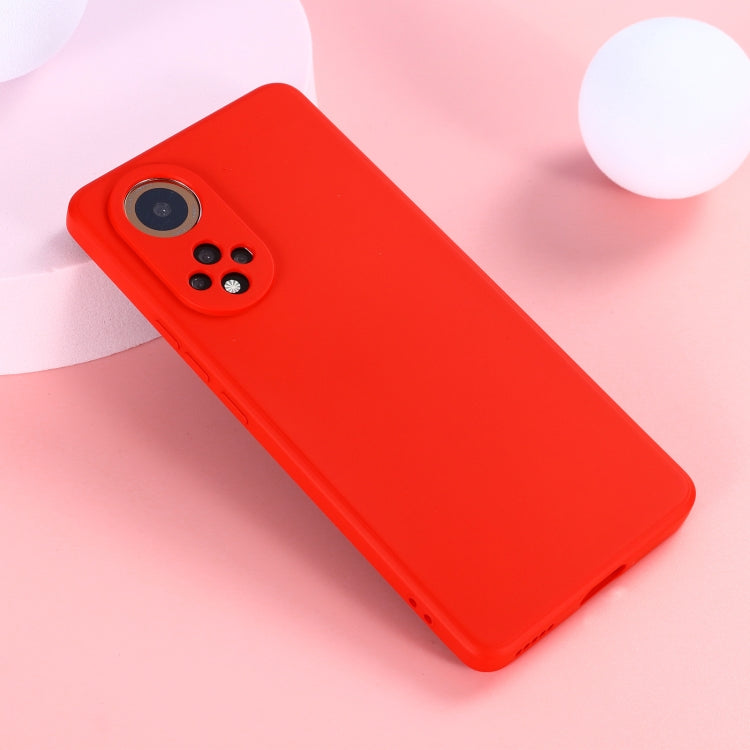 For Honor 50 Solid Color Liquid Silicone Dropproof Full Coverage Protective Case