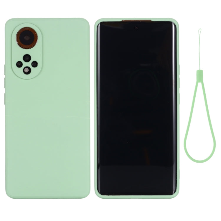 For Honor 50 Solid Color Liquid Silicone Dropproof Full Coverage Protective Case