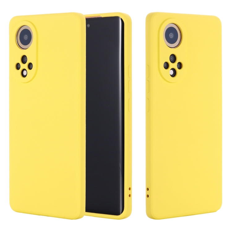 For Honor 50 Pro Solid Color Liquid Silicone Dropproof Full Coverage Protective Case