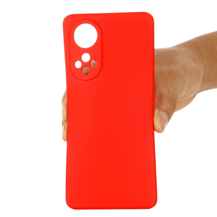 For Honor 50 Pro Solid Color Liquid Silicone Dropproof Full Coverage Protective Case