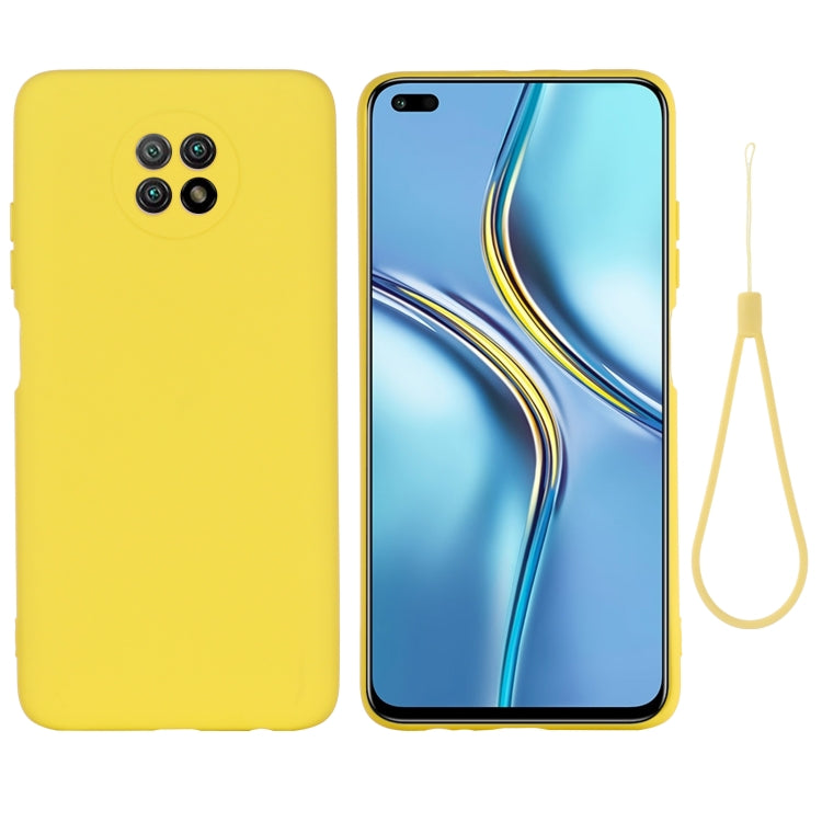 For Honor X20 Solid Color Liquid Silicone Dropproof Full Coverage Protective Case