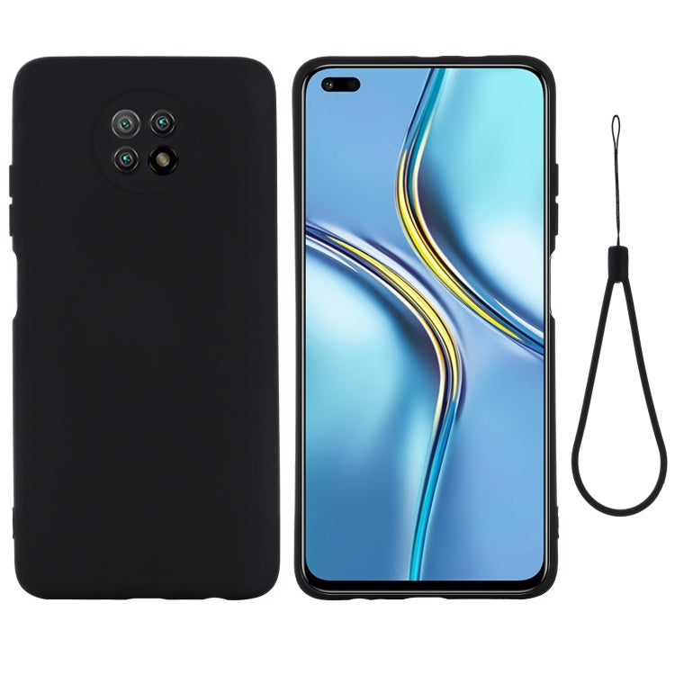For Honor X20 Solid Color Liquid Silicone Dropproof Full Coverage Protective Case