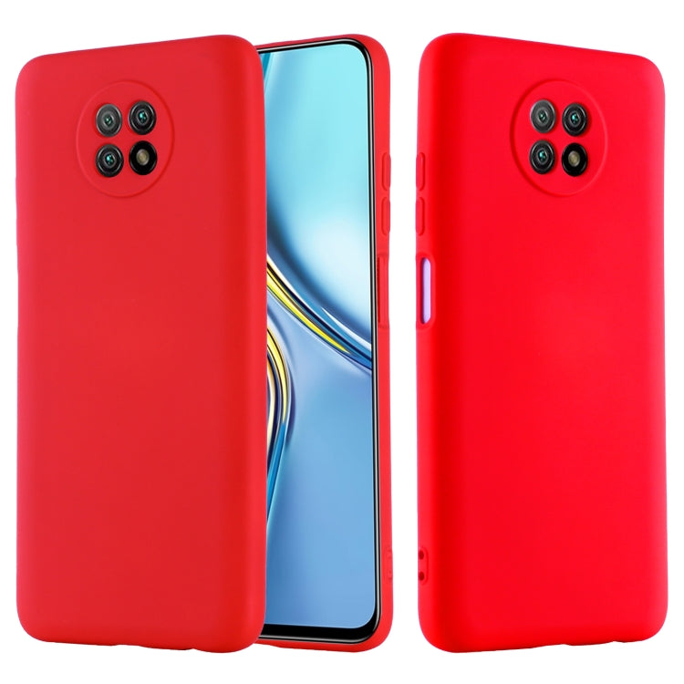For Honor X20 Solid Color Liquid Silicone Dropproof Full Coverage Protective Case