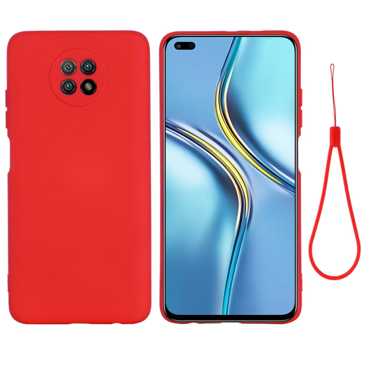 For Honor X20 Solid Color Liquid Silicone Dropproof Full Coverage Protective Case