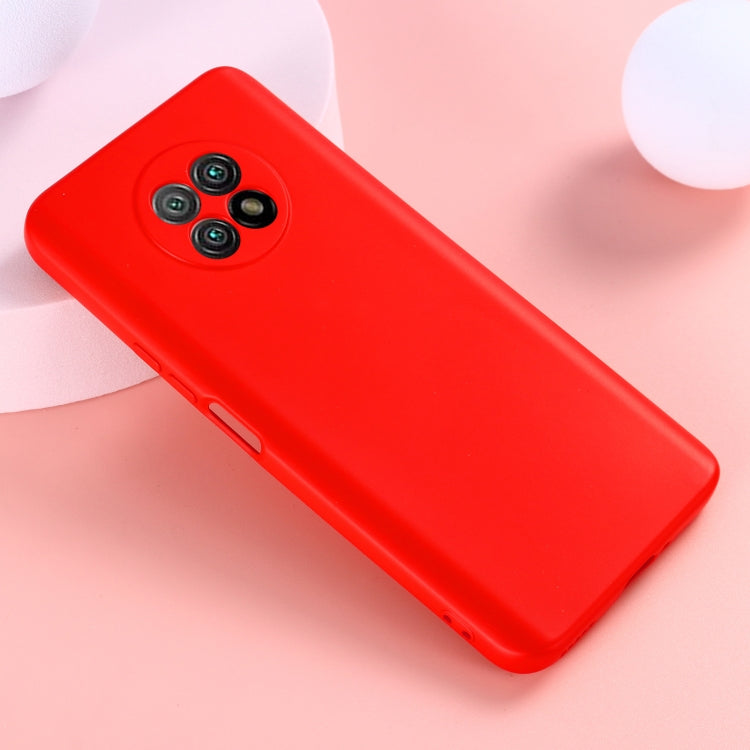 For Honor X20 Solid Color Liquid Silicone Dropproof Full Coverage Protective Case