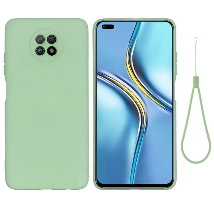 For Honor X20 Solid Color Liquid Silicone Dropproof Full Coverage Protective Case