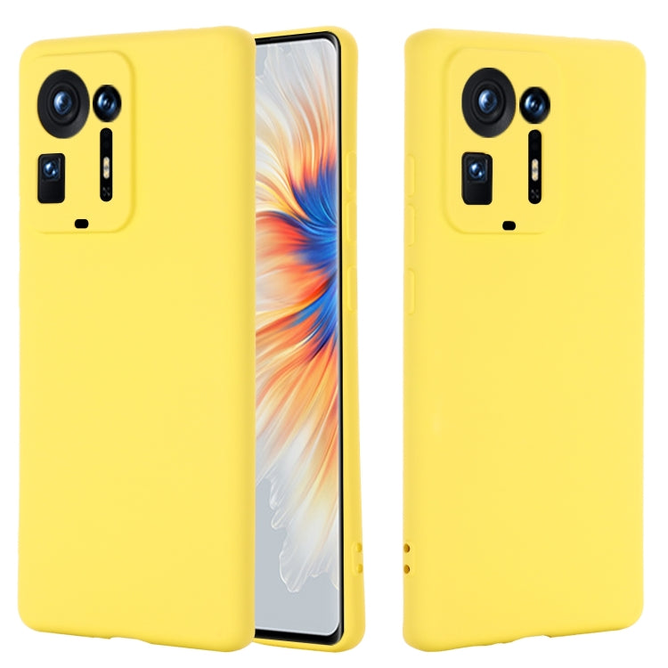 For Xiaomi Mix 4 Solid Color Liquid Silicone Dropproof Full Coverage Protective Case