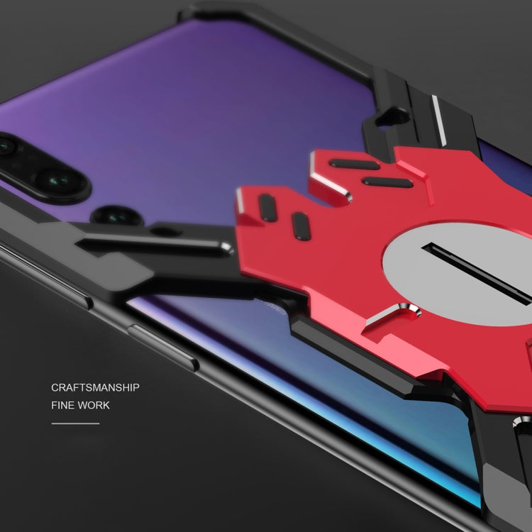 For Huawei P20 Hero Series Anti-fall Wear-resistant Metal Protective Case with Bracket