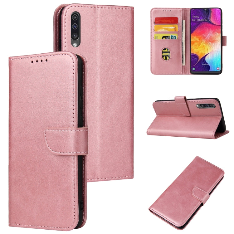 For Samsung Galaxy A50 Calf Texture Buckle Horizontal Flip Leather Case with Holder & Card Slots & Wallet