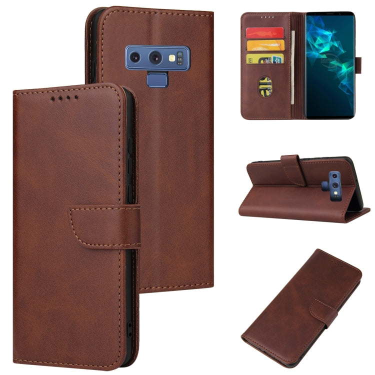 For Samsung Galaxy Note9 Calf Texture Buckle Horizontal Flip Leather Case with Holder & Card Slots & Wallet