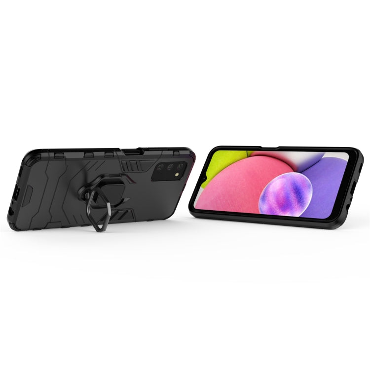 For Samsung Galaxy A03s Indian Version PC + TPU Shockproof Protective Case with Magnetic Ring Holder