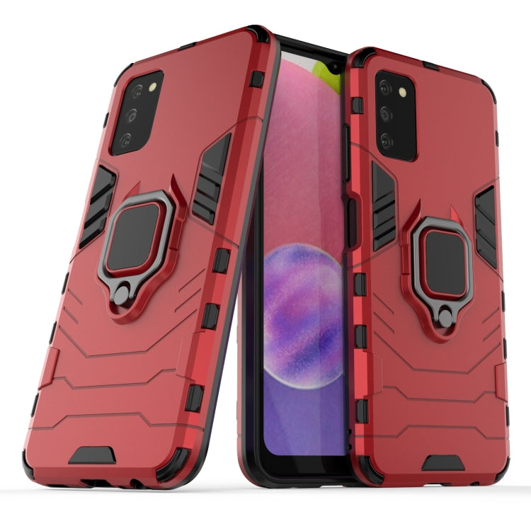 For Samsung Galaxy A03s Indian Version PC + TPU Shockproof Protective Case with Magnetic Ring Holder