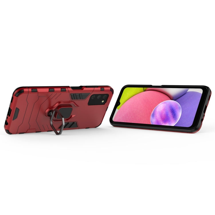 For Samsung Galaxy A03s Indian Version PC + TPU Shockproof Protective Case with Magnetic Ring Holder