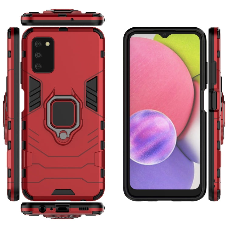 For Samsung Galaxy A03s Indian Version PC + TPU Shockproof Protective Case with Magnetic Ring Holder