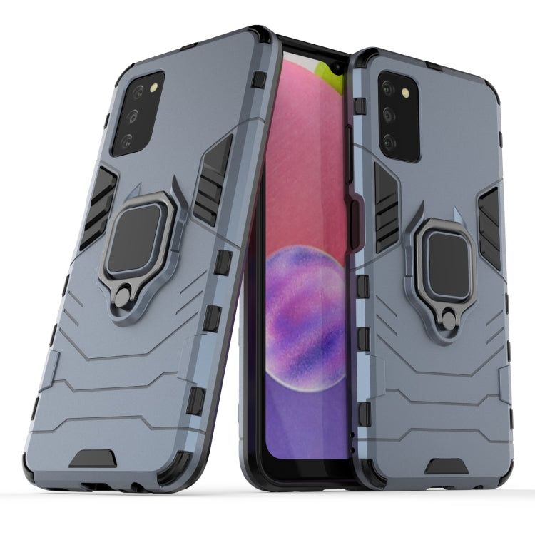 For Samsung Galaxy A03s Indian Version PC + TPU Shockproof Protective Case with Magnetic Ring Holder