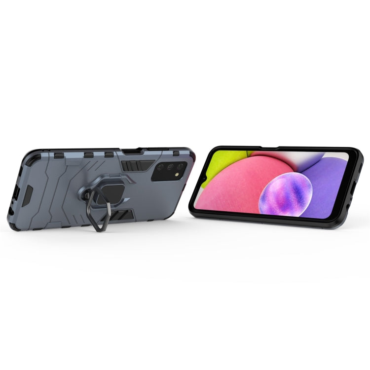 For Samsung Galaxy A03s Indian Version PC + TPU Shockproof Protective Case with Magnetic Ring Holder