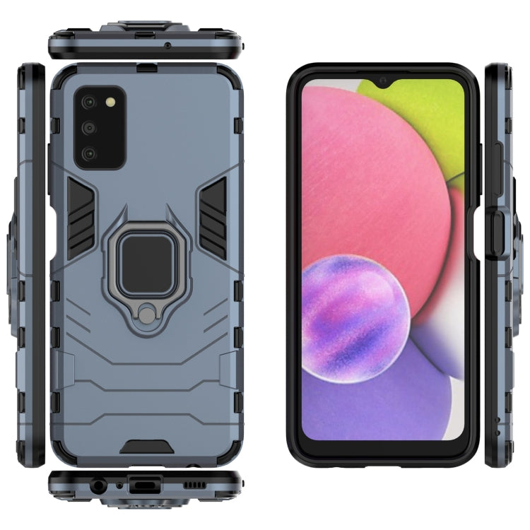For Samsung Galaxy A03s Indian Version PC + TPU Shockproof Protective Case with Magnetic Ring Holder