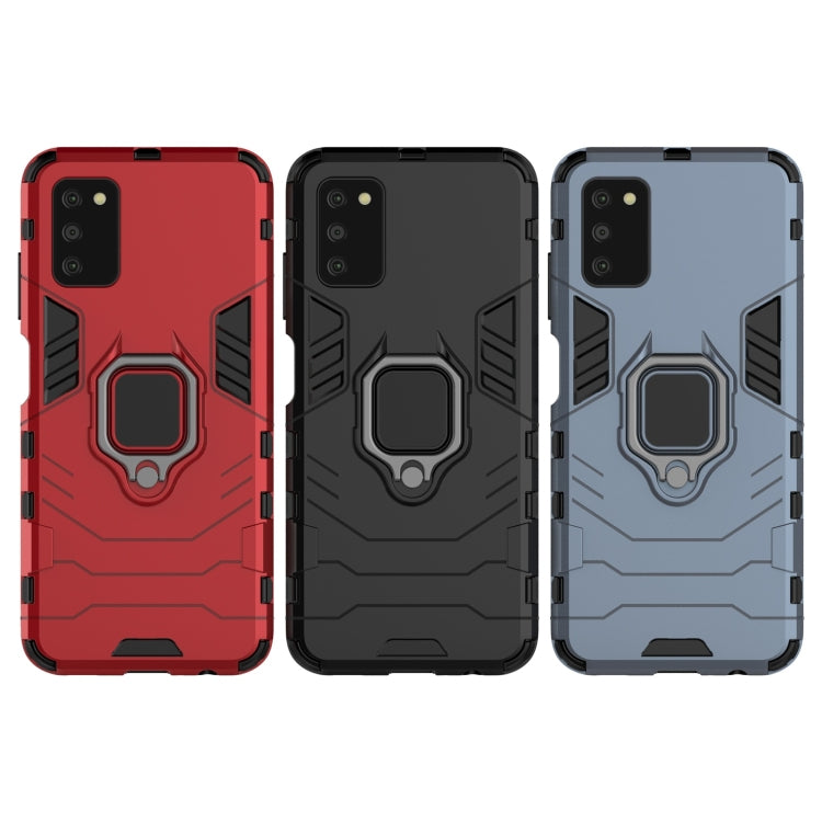 For Samsung Galaxy A03s Indian Version PC + TPU Shockproof Protective Case with Magnetic Ring Holder