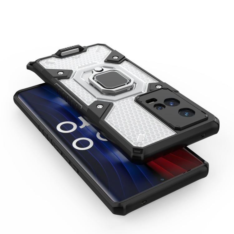 For vivo iQOO 8 Pro Space PC + TPU Ring Holder Protective Case
