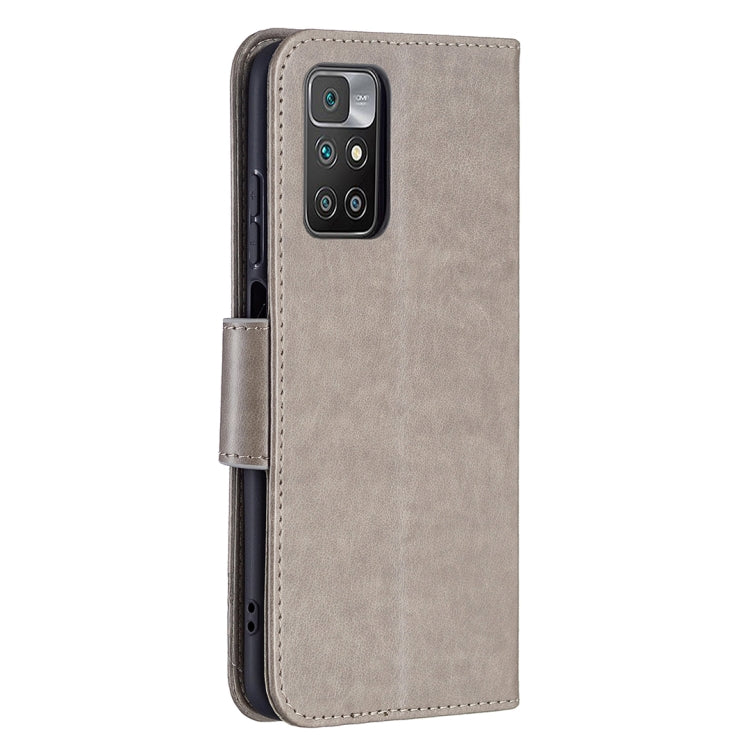 For Xiaomi Redmi 10 Two Butterflies Embossing Pattern Horizontal Flip Leather Case with Holder & Card Slot & Wallet & Lanyard