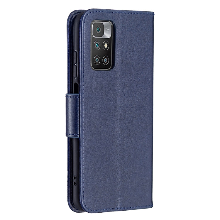 For Xiaomi Redmi 10 Two Butterflies Embossing Pattern Horizontal Flip Leather Case with Holder & Card Slot & Wallet & Lanyard