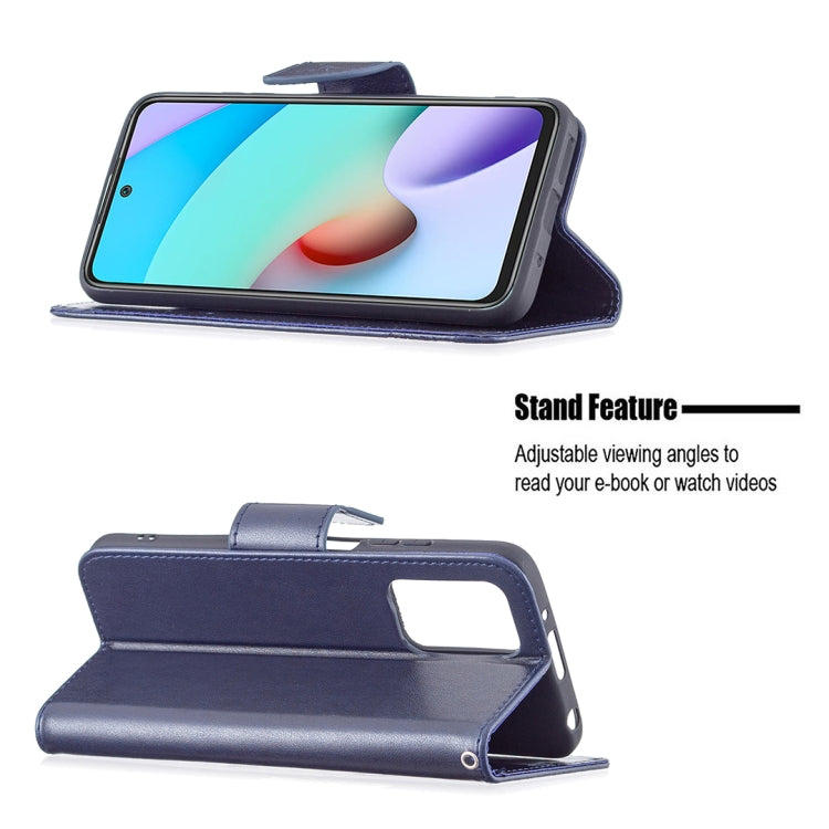 For Xiaomi Redmi 10 Two Butterflies Embossing Pattern Horizontal Flip Leather Case with Holder & Card Slot & Wallet & Lanyard
