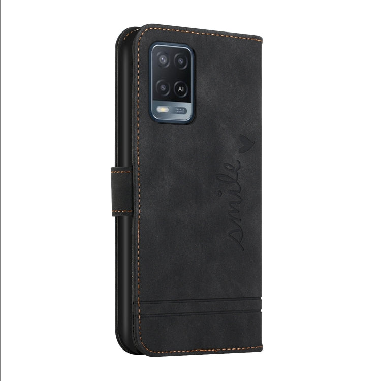 For OPPO A55 5G Retro Skin Feel Horizontal Flip Soft TPU + PU Leather Case with Holder & Card Slots & Photo Frame