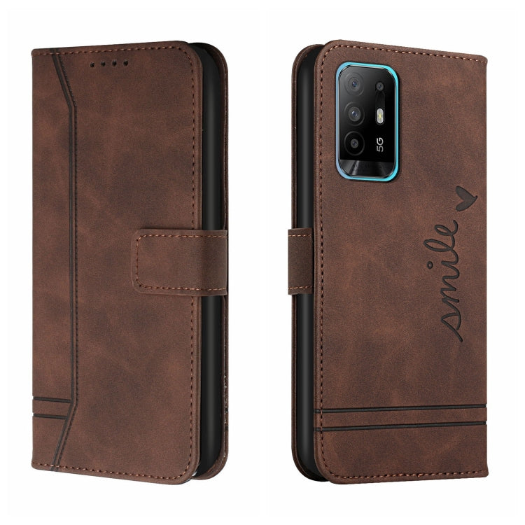For OPPO A94 5G Retro Skin Feel Horizontal Flip Soft TPU + PU Leather Case with Holder & Card Slots & Photo Frame
