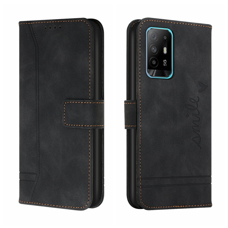 For OPPO A94 5G Retro Skin Feel Horizontal Flip Soft TPU + PU Leather Case with Holder & Card Slots & Photo Frame