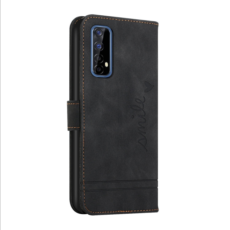 For OPPO Realme 7 4G Retro Skin Feel Horizontal Flip Soft TPU + PU Leather Case with Holder & Card Slots & Photo Frame
