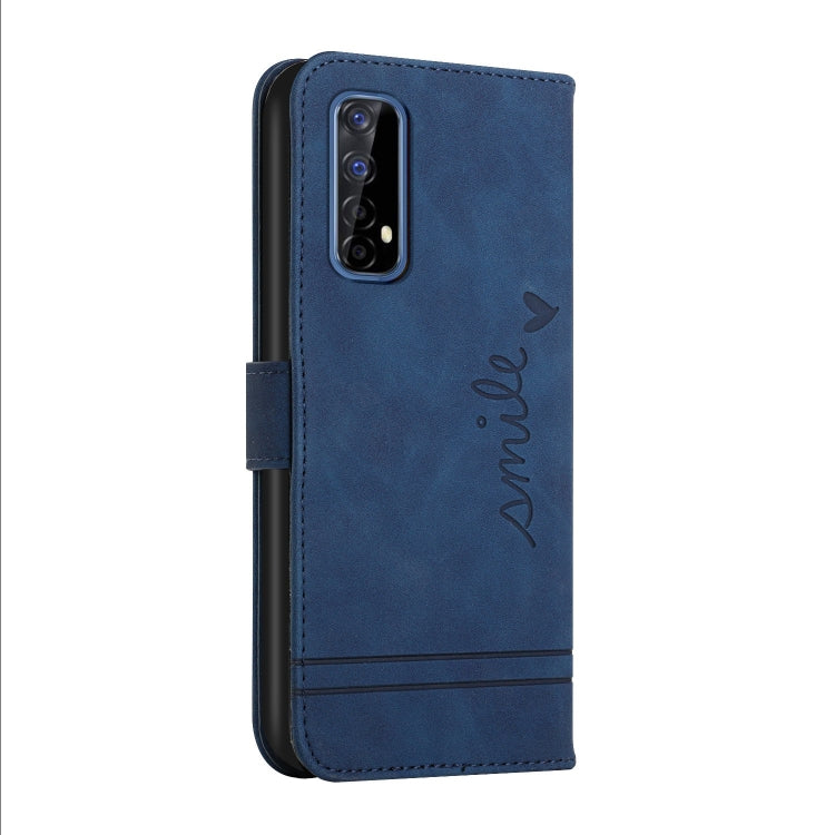 For OPPO Realme 7 4G Retro Skin Feel Horizontal Flip Soft TPU + PU Leather Case with Holder & Card Slots & Photo Frame