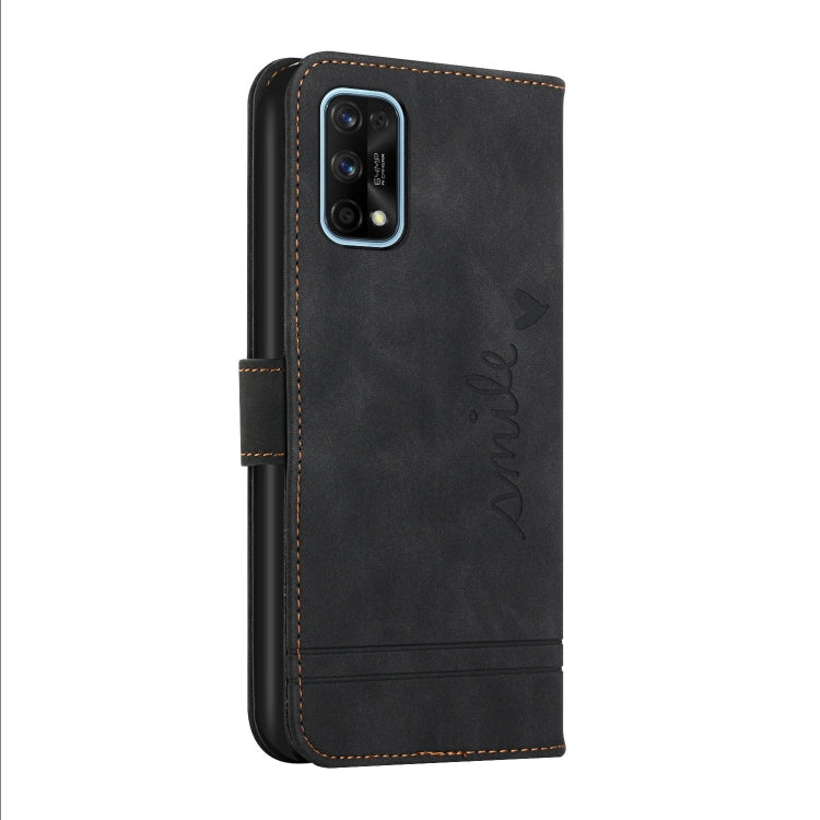 For OPPO Realme 7 Pro Retro Skin Feel Horizontal Flip Soft TPU + PU Leather Case with Holder & Card Slots & Photo Frame
