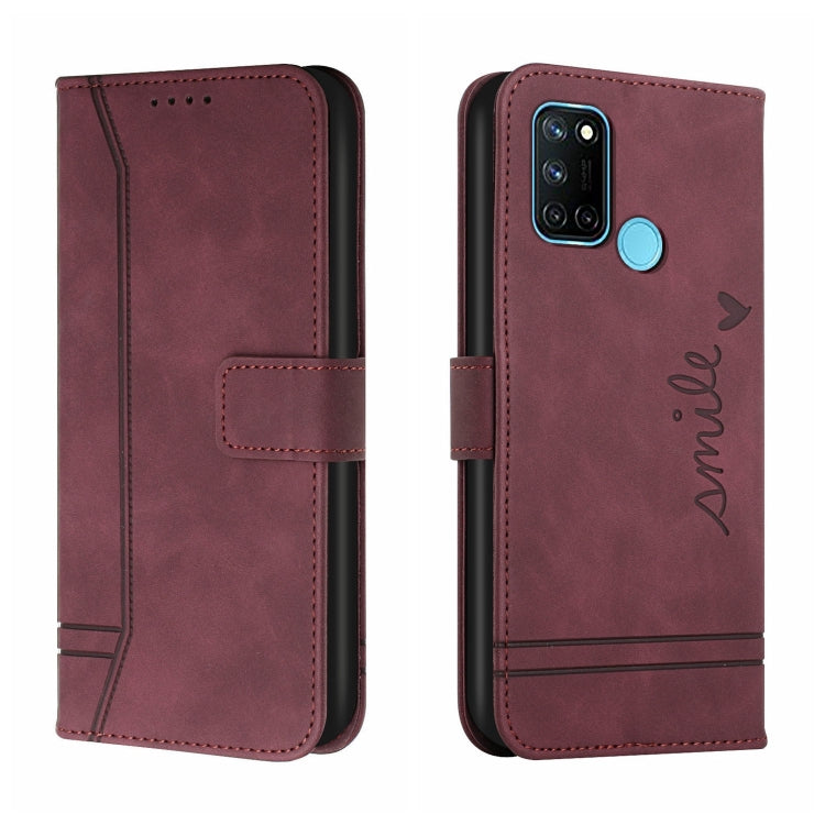 For OPPO Realme 7i Retro Skin Feel Horizontal Flip Soft TPU + PU Leather Case with Holder & Card Slots & Photo Frame