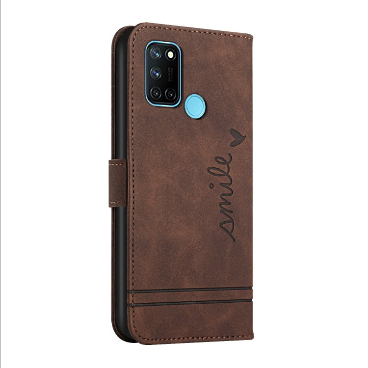 For OPPO Realme 7i Retro Skin Feel Horizontal Flip Soft TPU + PU Leather Case with Holder & Card Slots & Photo Frame