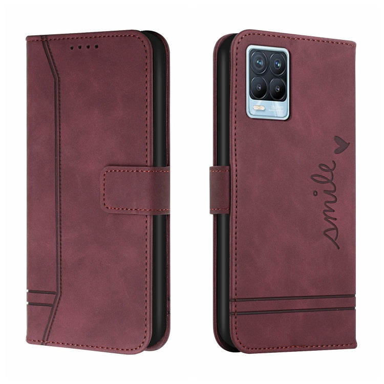 For OPPO Realme 8 / 8 Pro Retro Skin Feel Horizontal Flip Soft TPU + PU Leather Case with Holder & Card Slots & Photo Frame