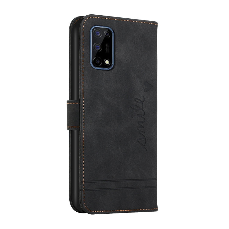 For OPPO Realme 7 5G Retro Skin Feel Horizontal Flip Soft TPU + PU Leather Case with Holder & Card Slots & Photo Frame