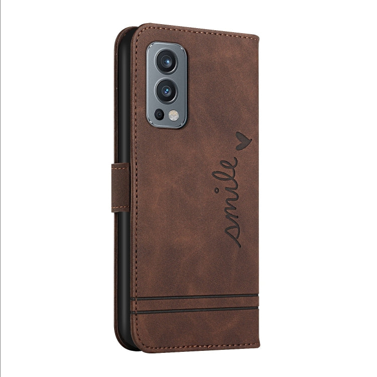 For OnePlus Nord 2 5G Retro Skin Feel Horizontal Flip Soft TPU + PU Leather Case with Holder & Card Slots & Photo Frame