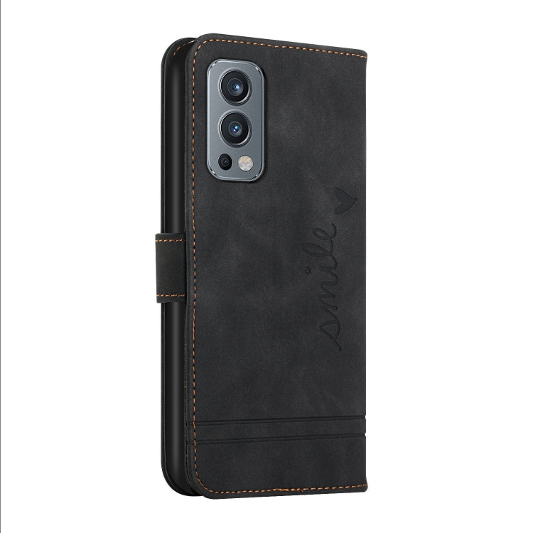 For OnePlus Nord 2 5G Retro Skin Feel Horizontal Flip Soft TPU + PU Leather Case with Holder & Card Slots & Photo Frame