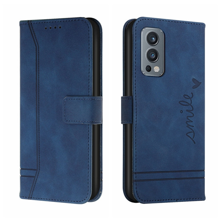 For OnePlus Nord 2 5G Retro Skin Feel Horizontal Flip Soft TPU + PU Leather Case with Holder & Card Slots & Photo Frame