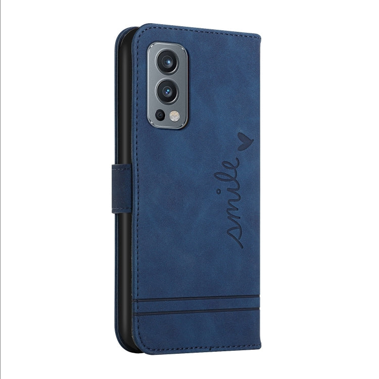 For OnePlus Nord 2 5G Retro Skin Feel Horizontal Flip Soft TPU + PU Leather Case with Holder & Card Slots & Photo Frame