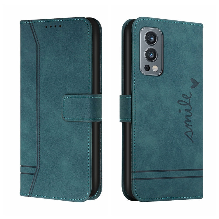 For OnePlus Nord 2 5G Retro Skin Feel Horizontal Flip Soft TPU + PU Leather Case with Holder & Card Slots & Photo Frame