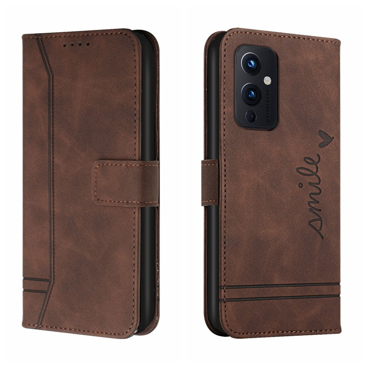 For OnePlus 9 Retro Skin Feel Horizontal Flip Soft TPU + PU Leather Case with Holder & Card Slots & Photo Frame