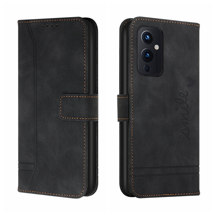 For OnePlus 9 Retro Skin Feel Horizontal Flip Soft TPU + PU Leather Case with Holder & Card Slots & Photo Frame