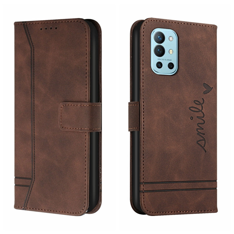 For OnePlus 9R Retro Skin Feel Horizontal Flip Soft TPU + PU Leather Case with Holder & Card Slots & Photo Frame