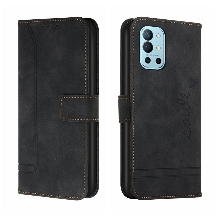 For OnePlus 9R Retro Skin Feel Horizontal Flip Soft TPU + PU Leather Case with Holder & Card Slots & Photo Frame