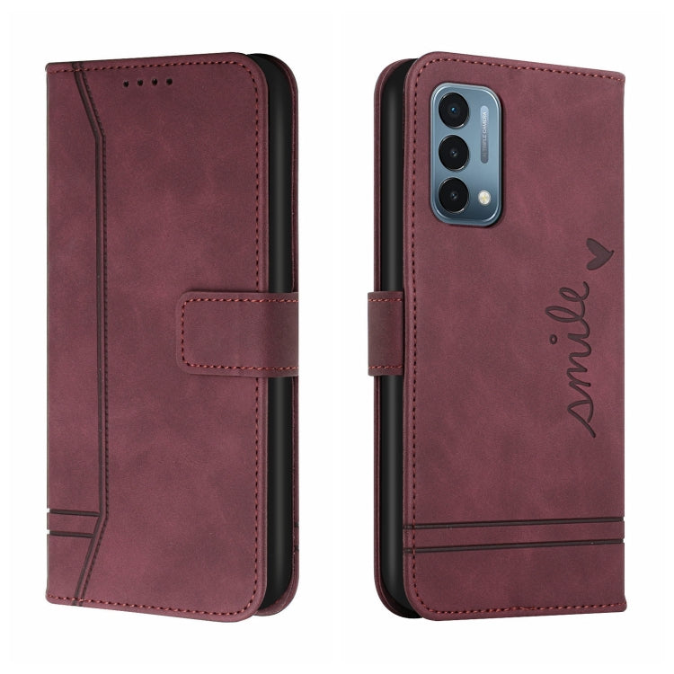 For OnePlus Nord N200 5G Retro Skin Feel Horizontal Flip Soft TPU + PU Leather Case with Holder & Card Slots & Photo Frame