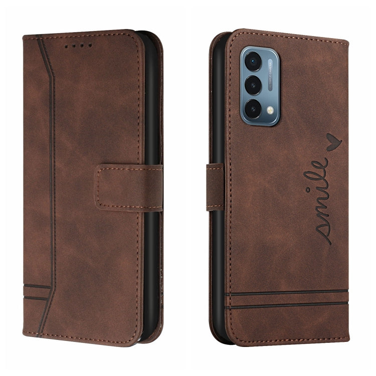 For OnePlus Nord N200 5G Retro Skin Feel Horizontal Flip Soft TPU + PU Leather Case with Holder & Card Slots & Photo Frame