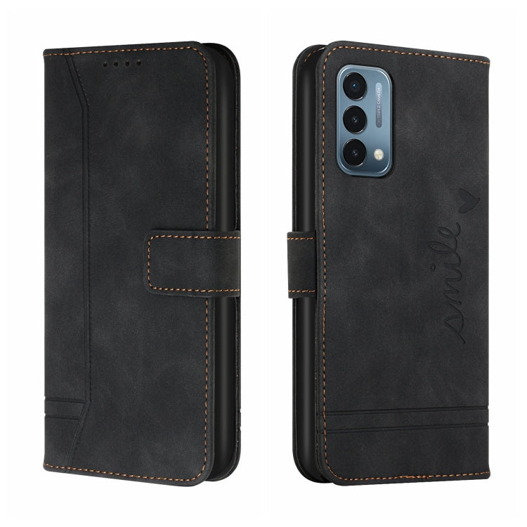 For OnePlus Nord N200 5G Retro Skin Feel Horizontal Flip Soft TPU + PU Leather Case with Holder & Card Slots & Photo Frame