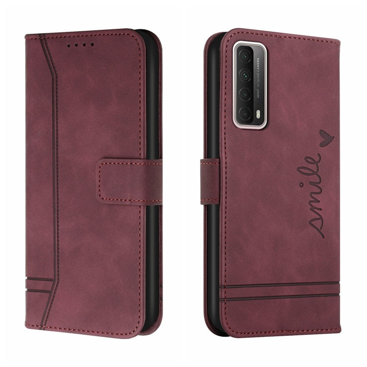 For Huawei P Smart 2021 Retro Skin Feel Horizontal Flip Soft TPU + PU Leather Case with Holder & Card Slots & Photo Frame