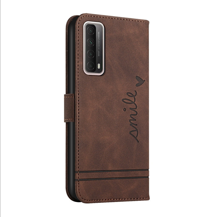 For Huawei P Smart 2021 Retro Skin Feel Horizontal Flip Soft TPU + PU Leather Case with Holder & Card Slots & Photo Frame